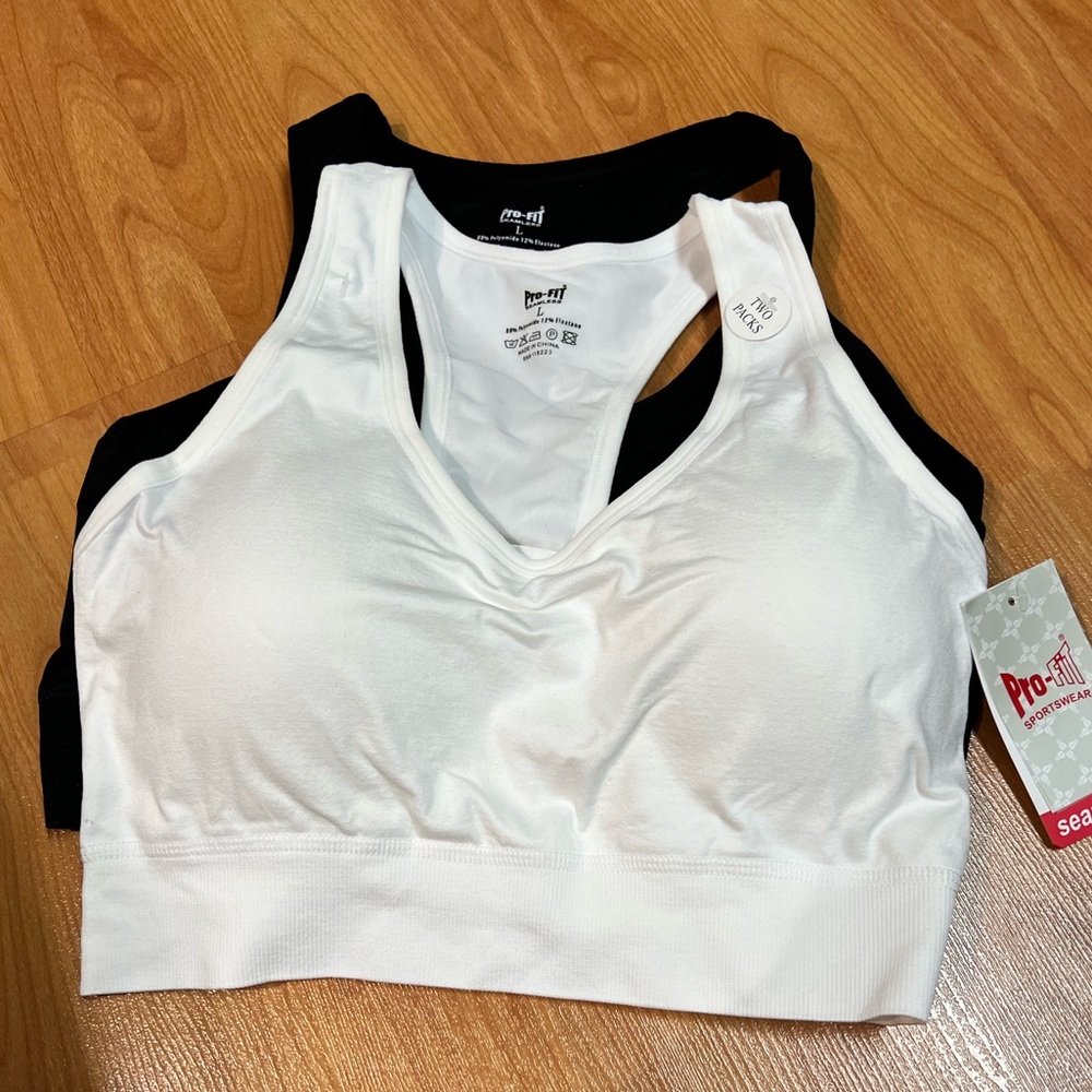 Pro-Fit Seamless Sport Bra * 2 packs (US L)